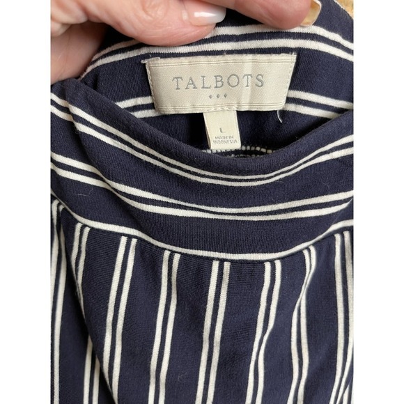 Talbot’s Maxi Skirt, Blue and White Stripe, Knit, Large - Picture 5 of 5